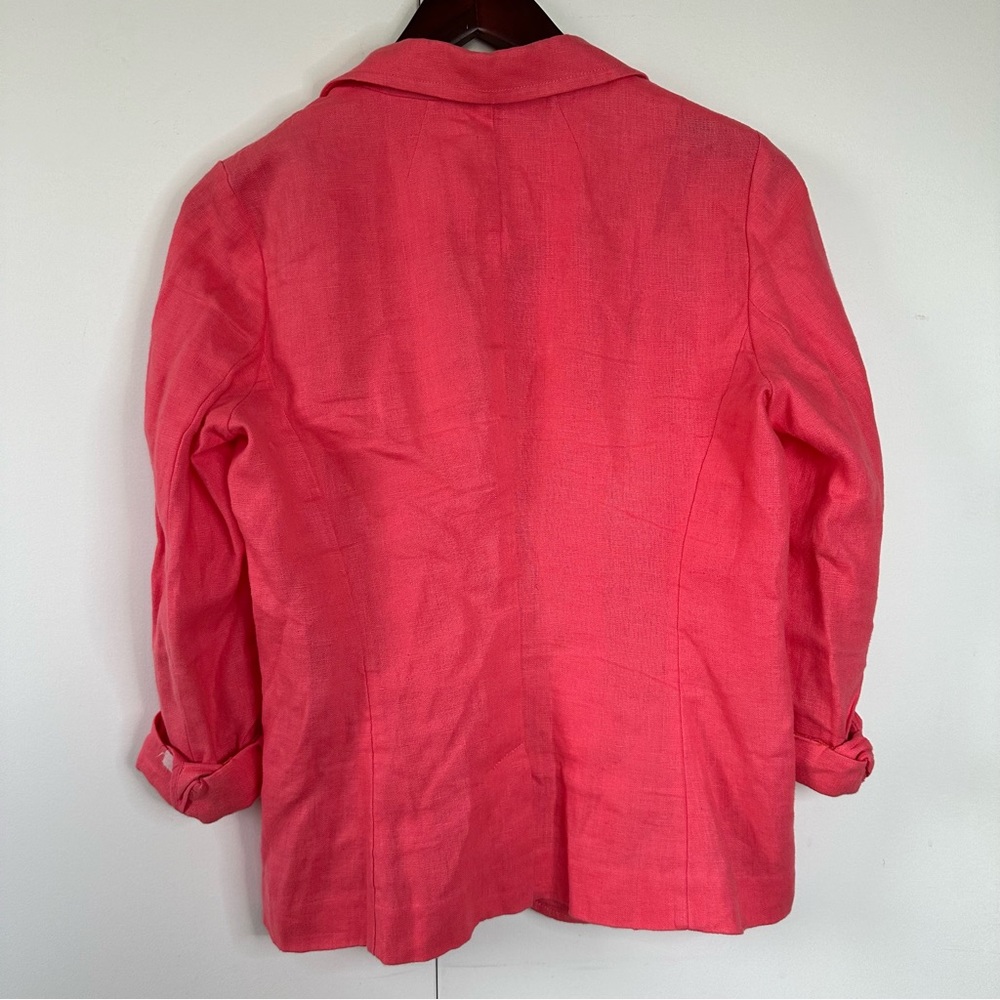 Pure Collection Pink Linen Jacket - Picture 5 of 5